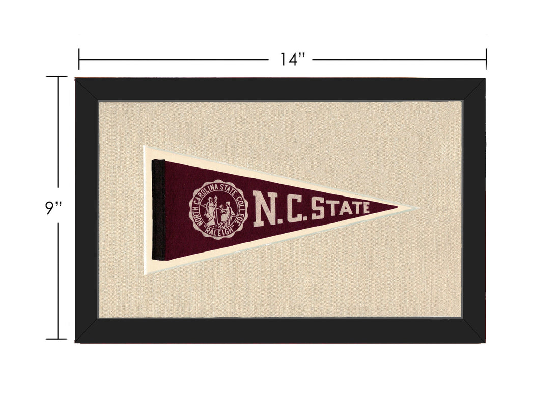 Americana Memories Vintage Pennants and Memorabilia Vintage NC State Pennant