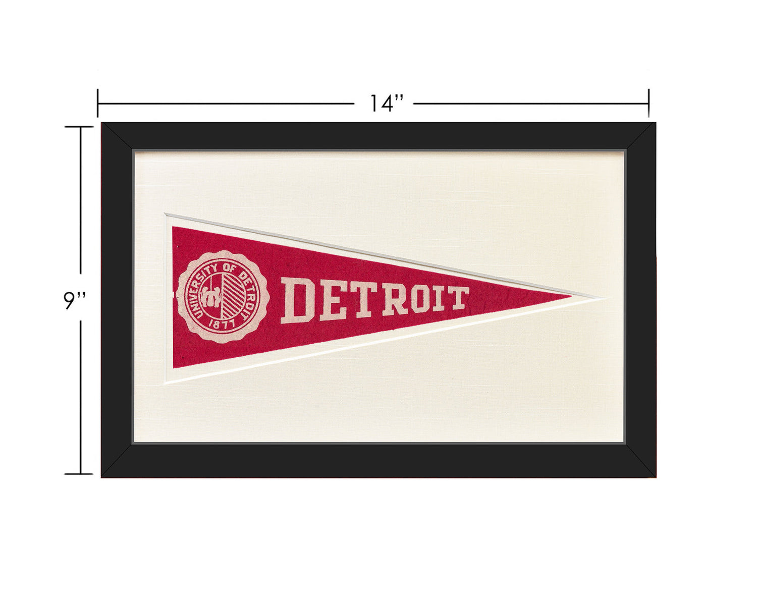 Vintage Detroit University Hormel Pennant