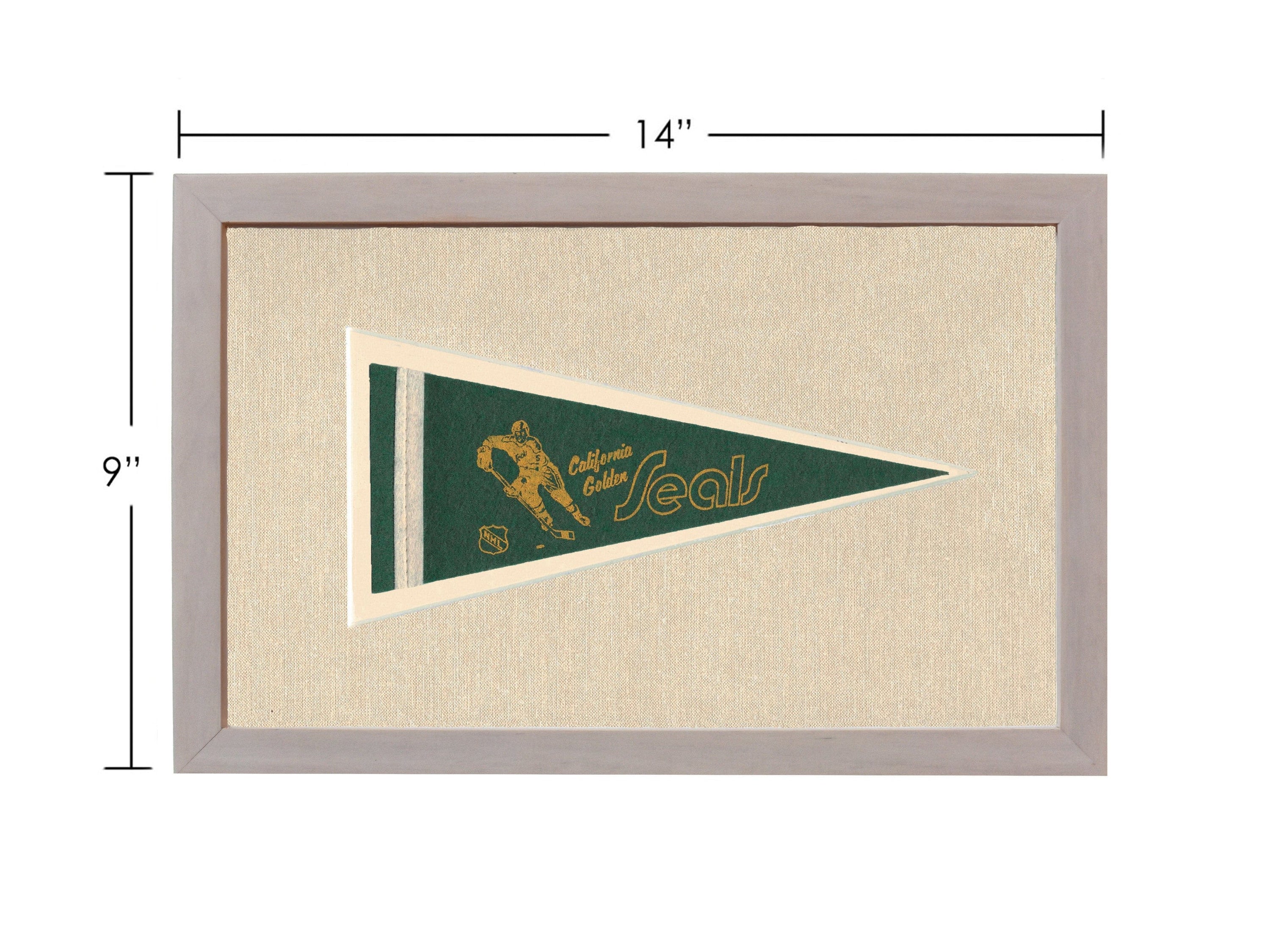 Americana Memories Vintage Pennants and Memorabilia Vintage California Golden Seals Pennant