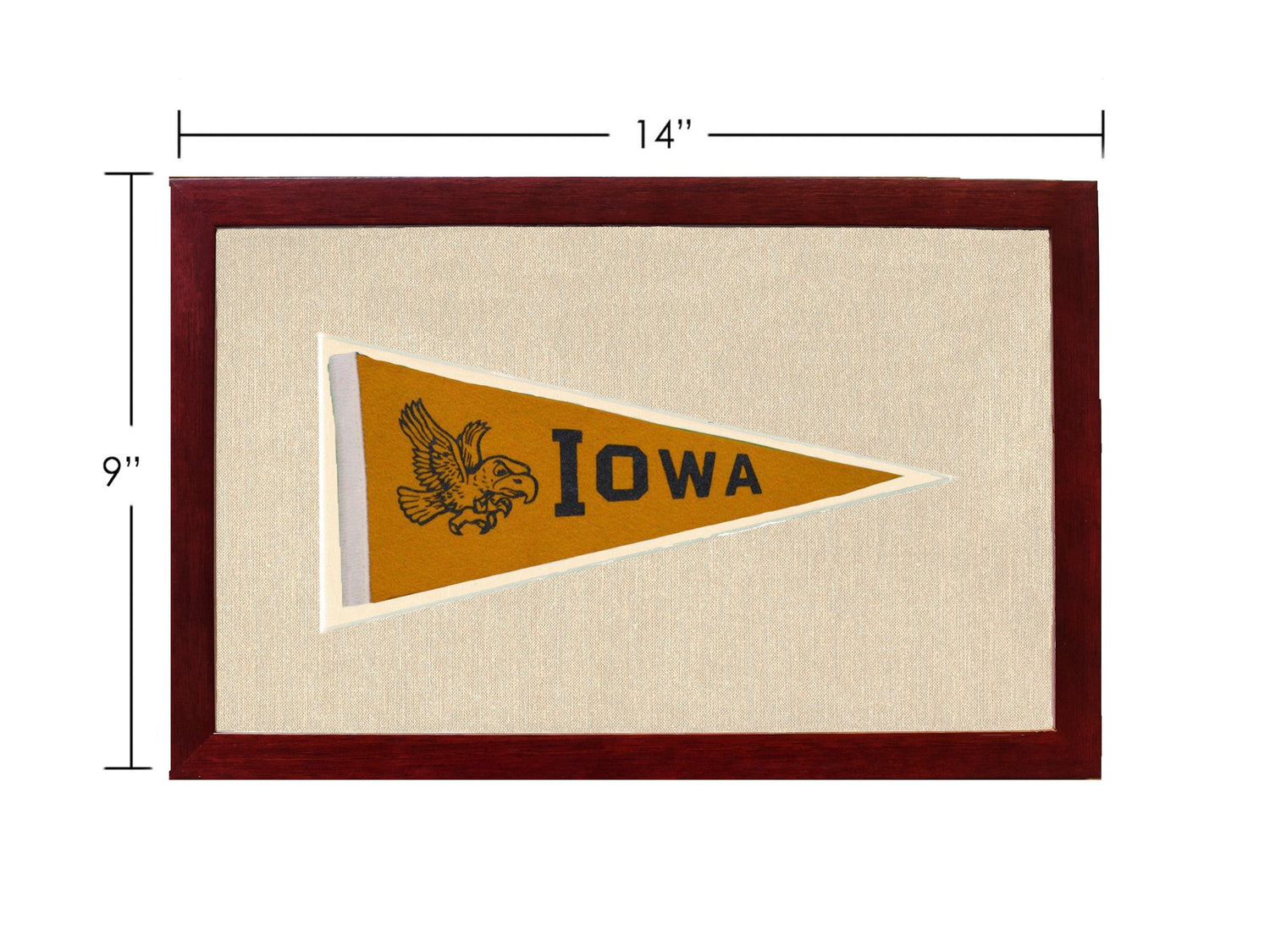 Americana Memories Vintage Pennants and Memorabilia Vintage University of Iowa Pennant