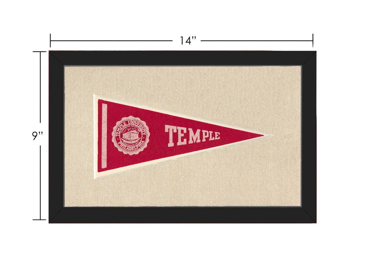 Vintage Temple University Pennant