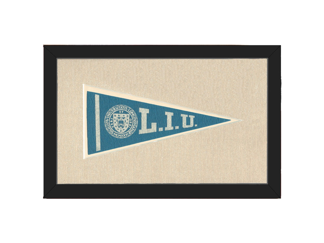 Americana Memories Vintage Pennants and Memorabilia Vintage Long Island University Pennant