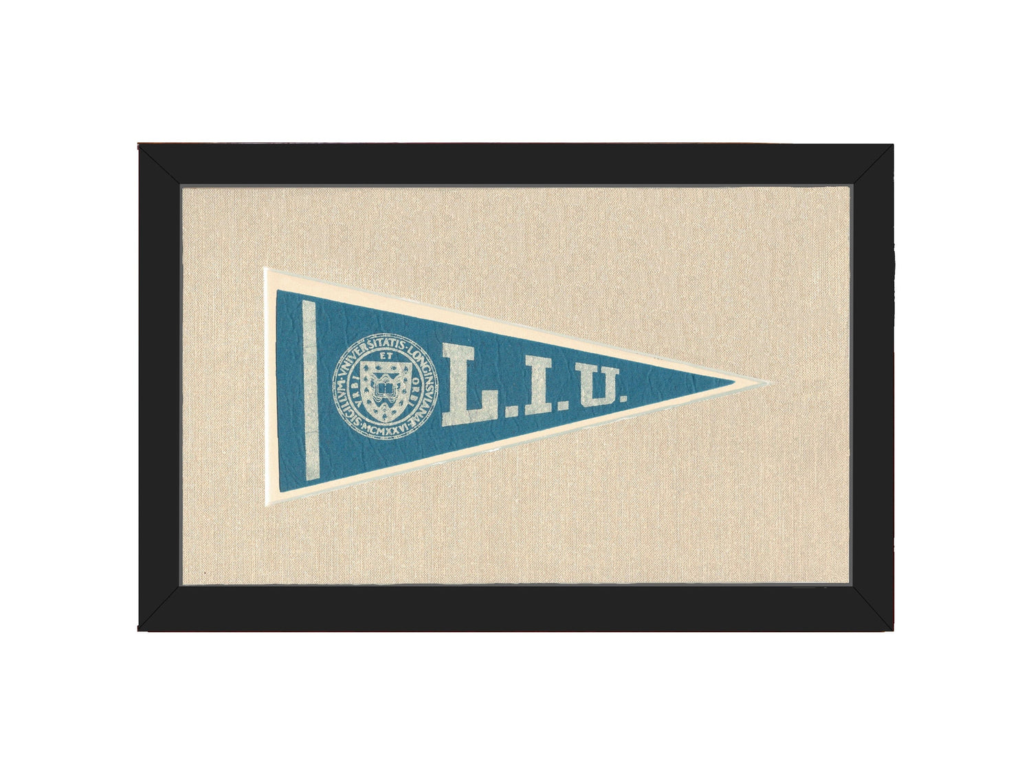 Americana Memories Vintage Pennants and Memorabilia Vintage Long Island University Pennant