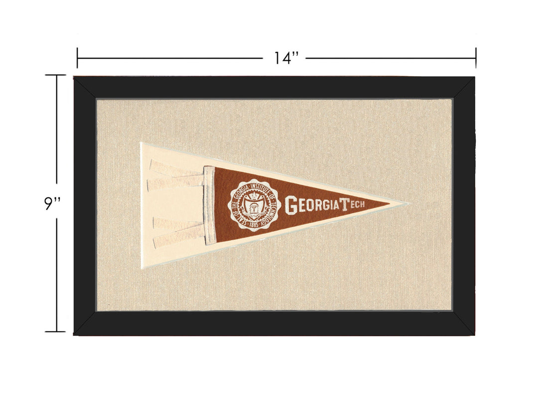 Americana Memories Vintage Pennants and Memorabilia Vintage Georgia Tech Pennant