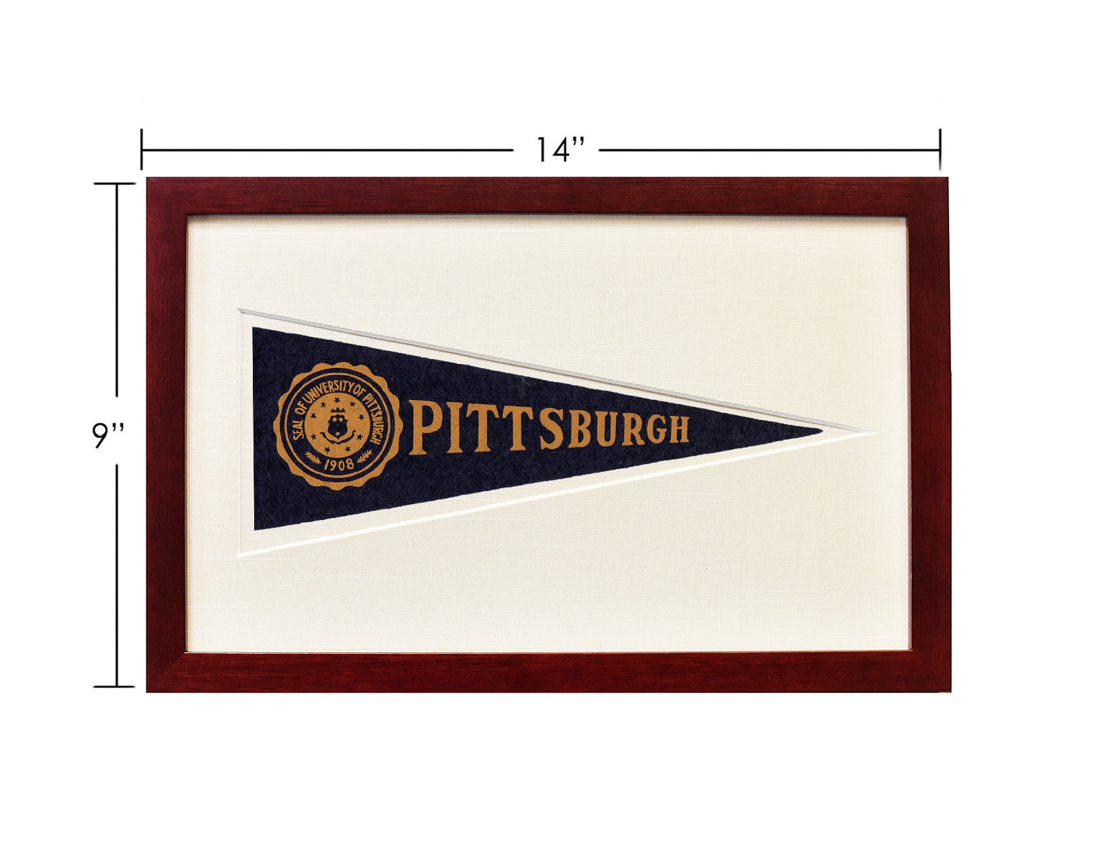 Vintage University of Pittsburgh Hormel Pennant