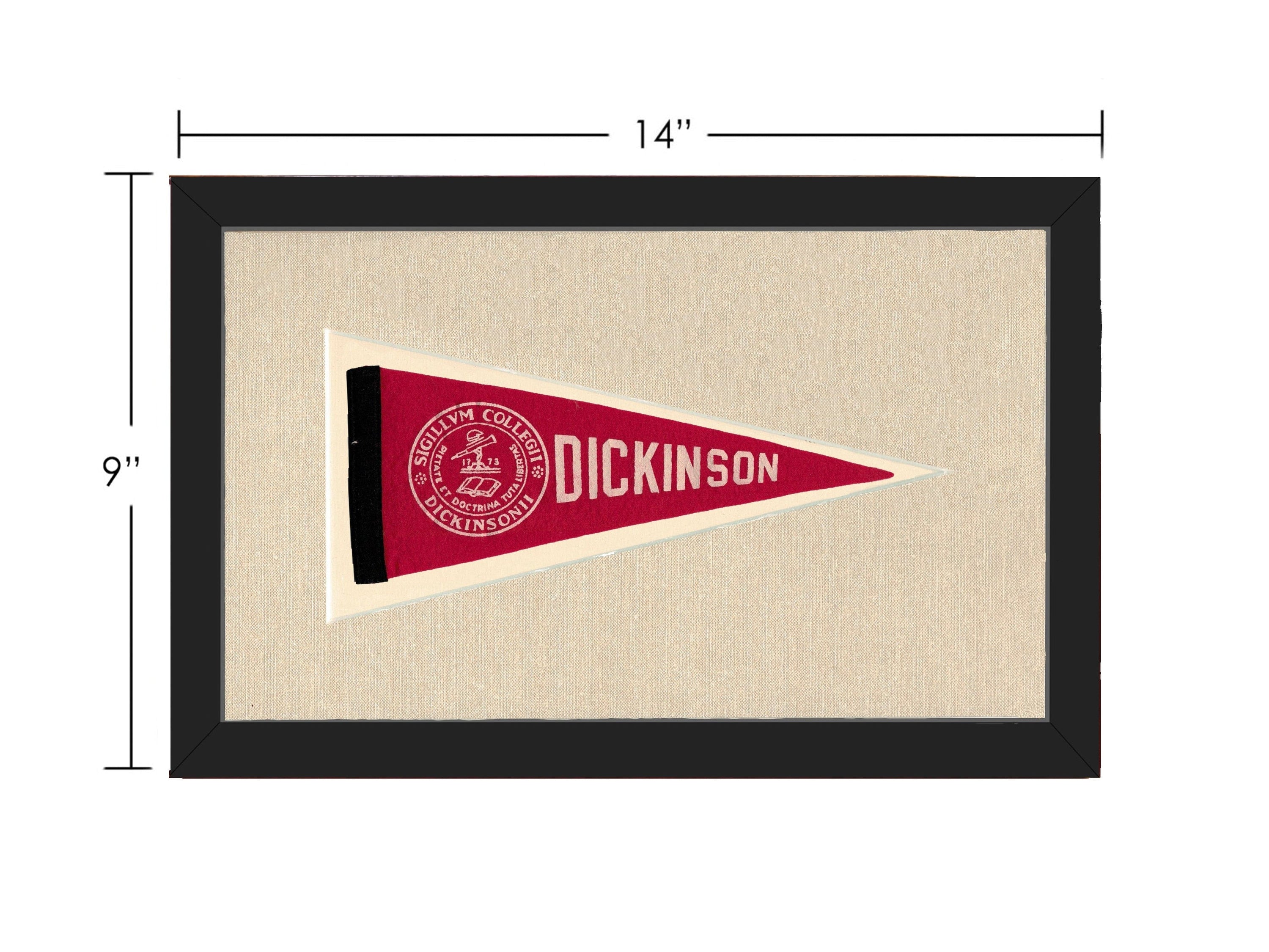 Americana Memories Vintage Pennants and Memorabilia Vintage Dickinson College Pennant