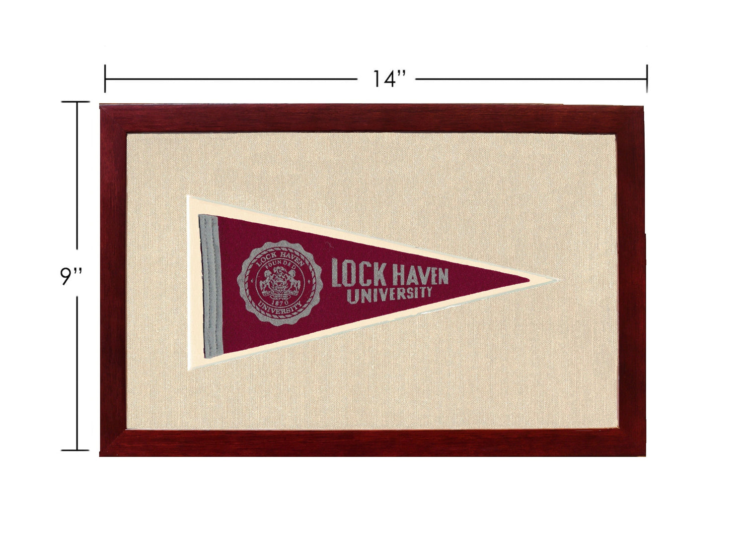 Americana Memories Vintage Pennants and Memorabilia Vintage Lock Haven University Pennant