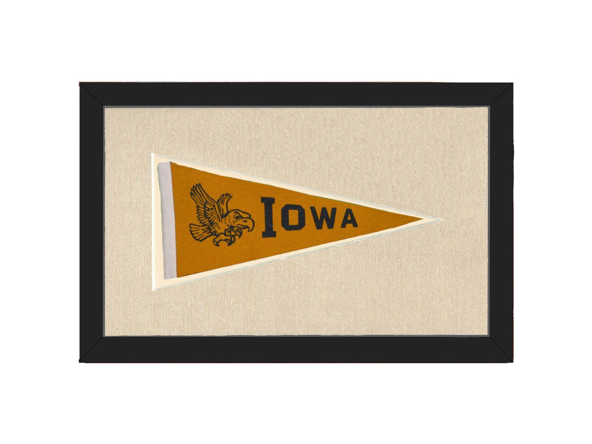 Americana Memories Vintage Pennants and Memorabilia Vintage University of Iowa Pennant