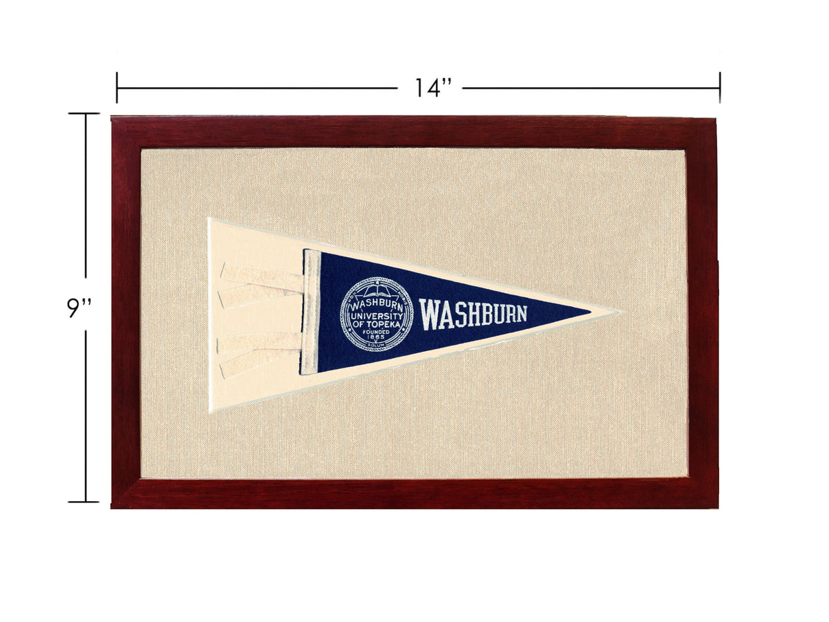 Americana Memories Vintage Pennants and Memorabilia Vintage Washburn University Pennant