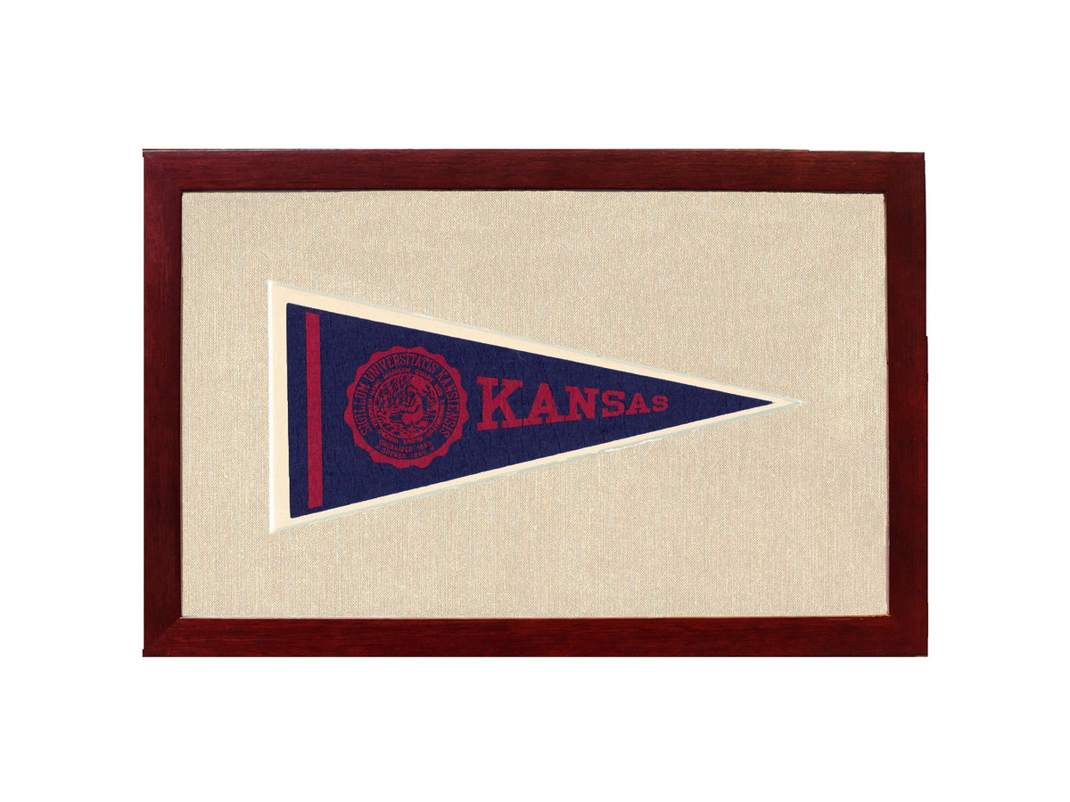 Americana Memories Vintage Pennants and Memorabilia Vintage University of Kansas Pennant