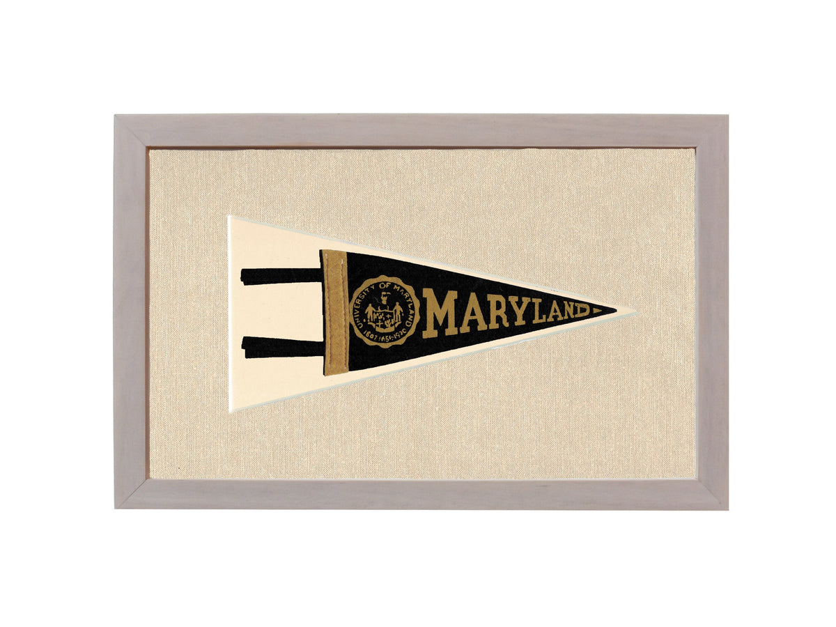 Vintage University of Maryland Pennant