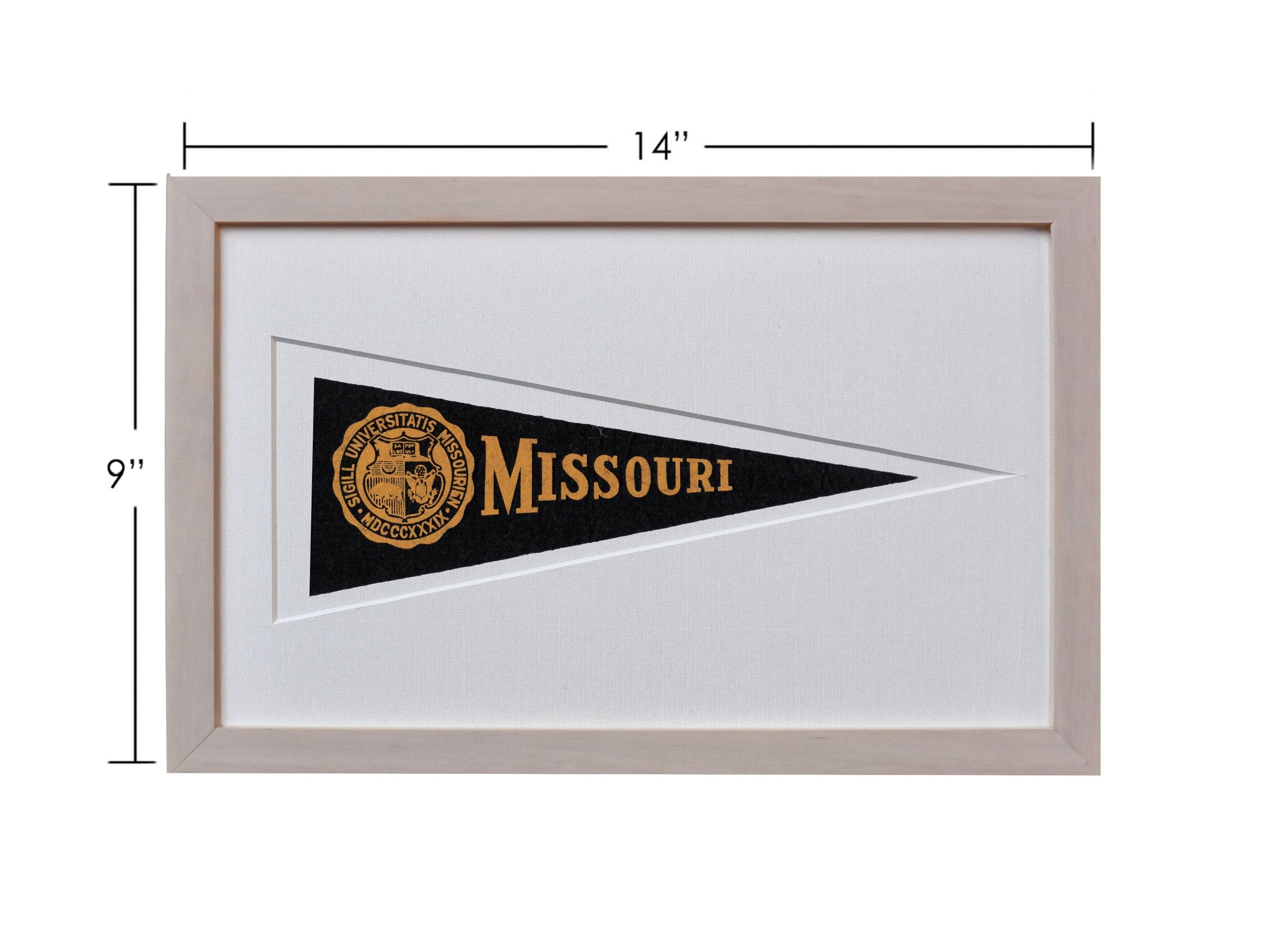 Americana Memories Vintage University of Missouri Hormel Pennant