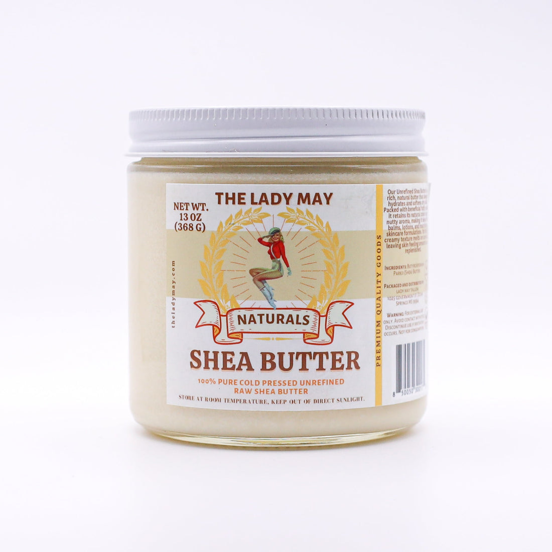 100% Pure Unrefined Shea Butter – Cold-Pressed, Raw &amp; Moisturizing
