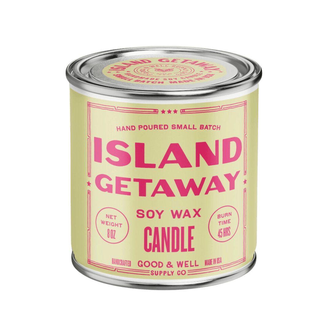 Good &amp; Well Supply Co Candles Island Getaway Happy Place Candle