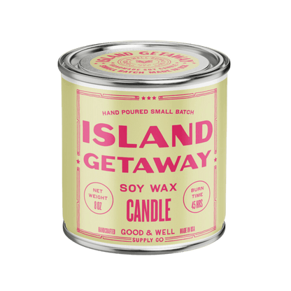Good &amp; Well Supply Co Candles Island Getaway Happy Place Candle