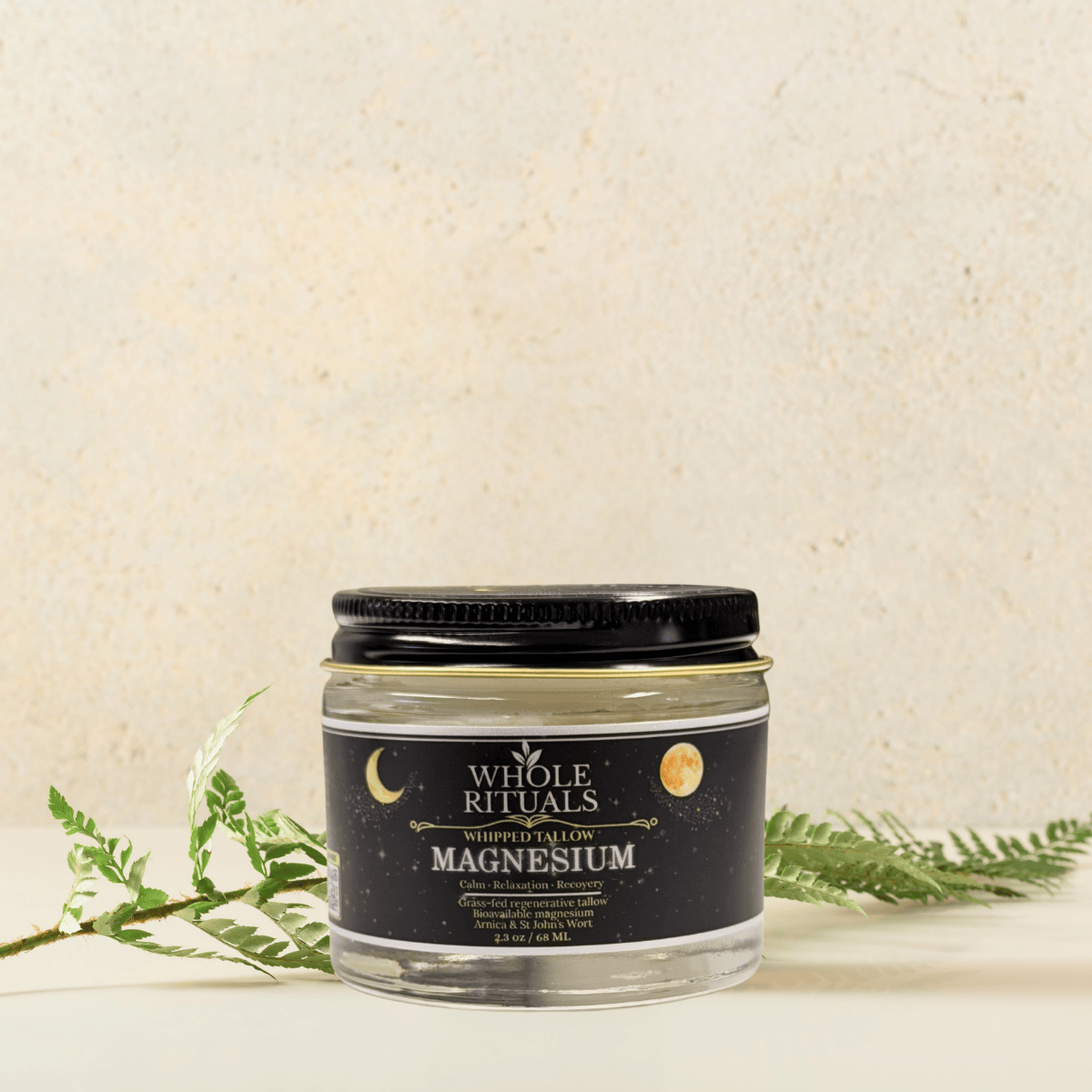 Whole Rituals Face Moisturizer 2.3oz / 68ML / 1 Jar Magnesium Tallow Balm Whipped Deep Relaxation