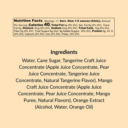 Mimosa Mixer with Tangerine &amp; Mango, 16 fl oz - My American Goods