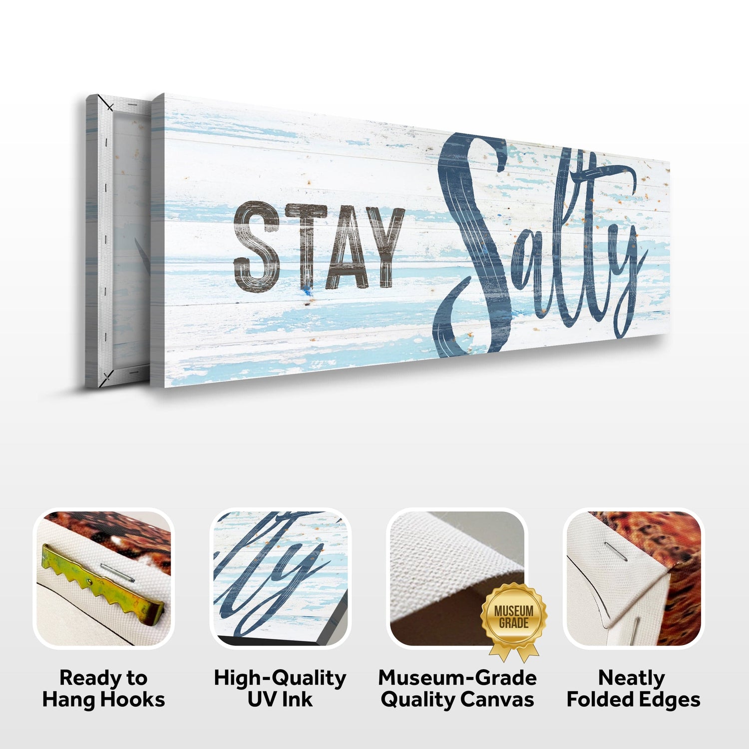 Tailored Canvases Canvas Stay Salty Coastal Sign IX
