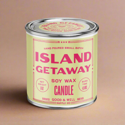 Island Getaway Happy Place Candle - My American Goods