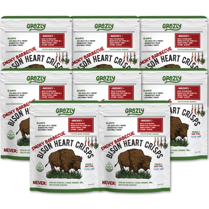 Bison Heart Crisps - 100% Grass-Fed/Finished - My American Goods