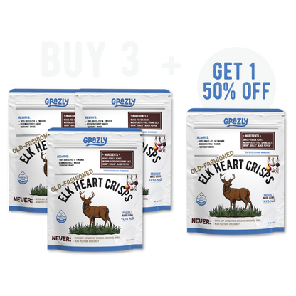 Elk Heart Crisps - 100% Grass-Fed/Finished - My American Goods