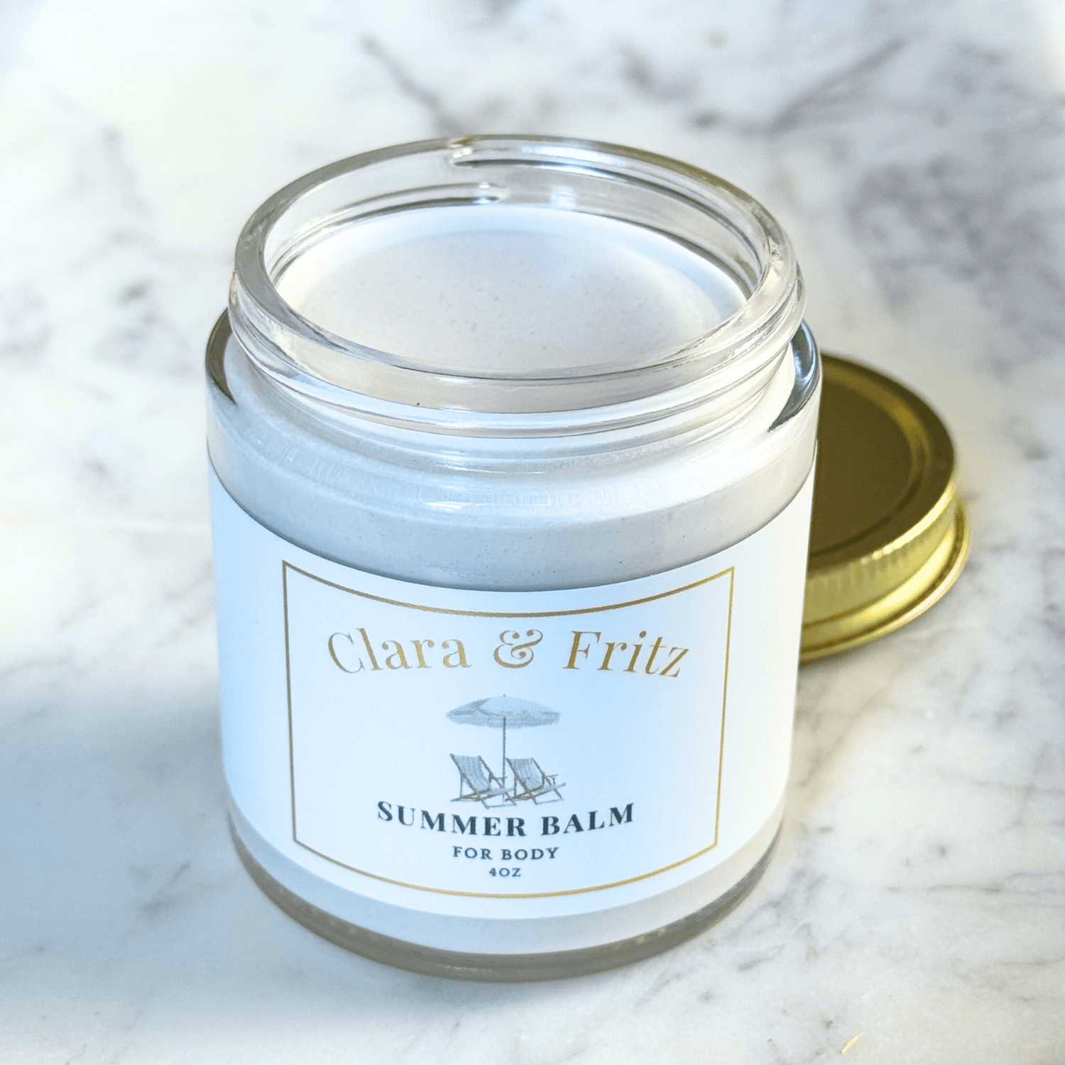 Clara &amp; Fritz 2-pack / 4oz Summer Balm for Body with Zinc Oxide