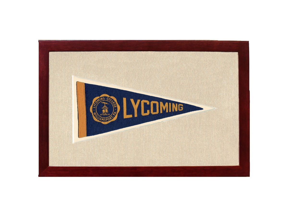 Americana Memories Vintage Pennants and Memorabilia Vintage Lycoming College Pennant