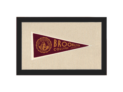 Vintage Brooklyn College Pennant