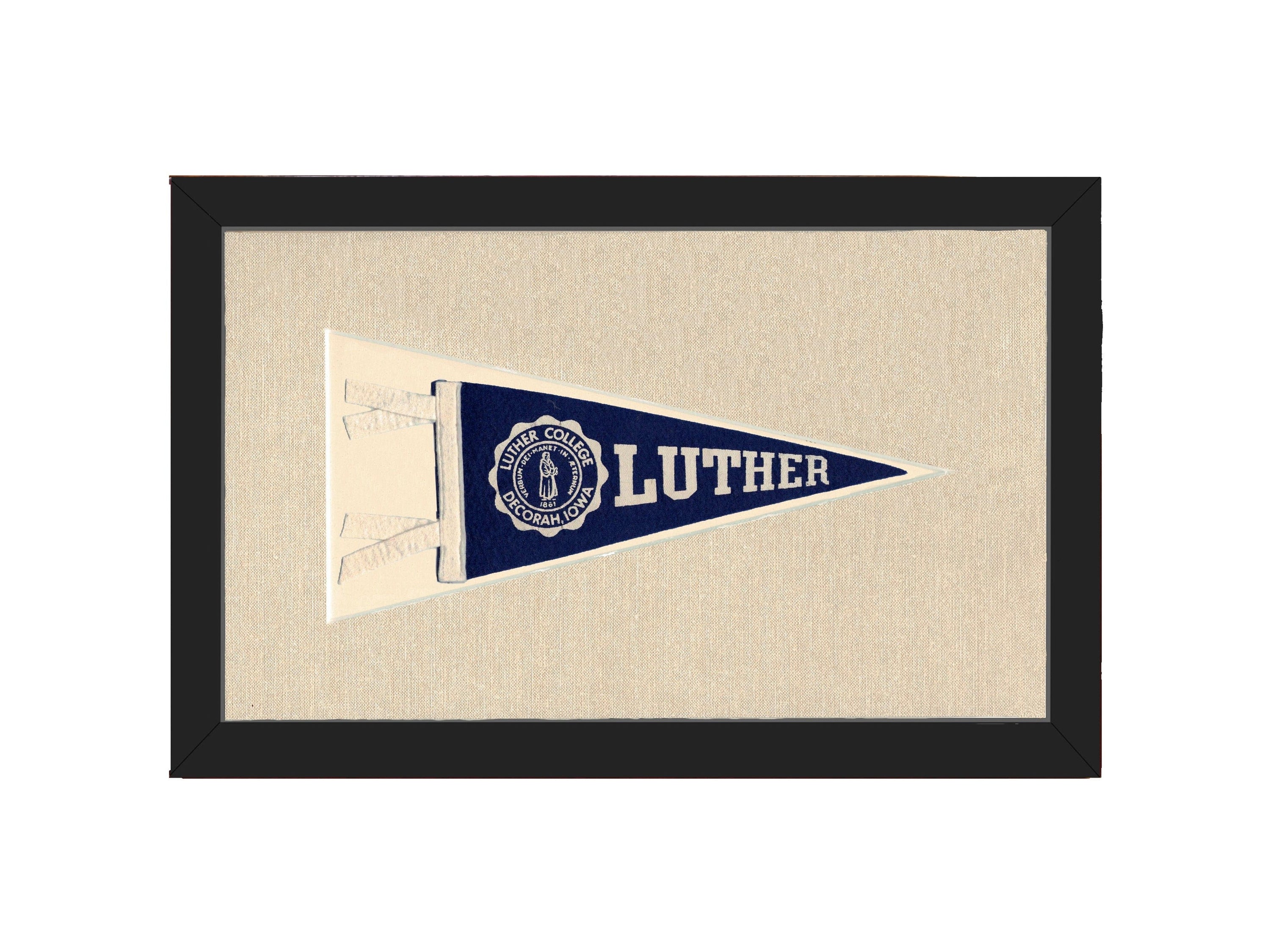 Americana Memories Vintage Pennants and Memorabilia Vintage Luther College Pennant