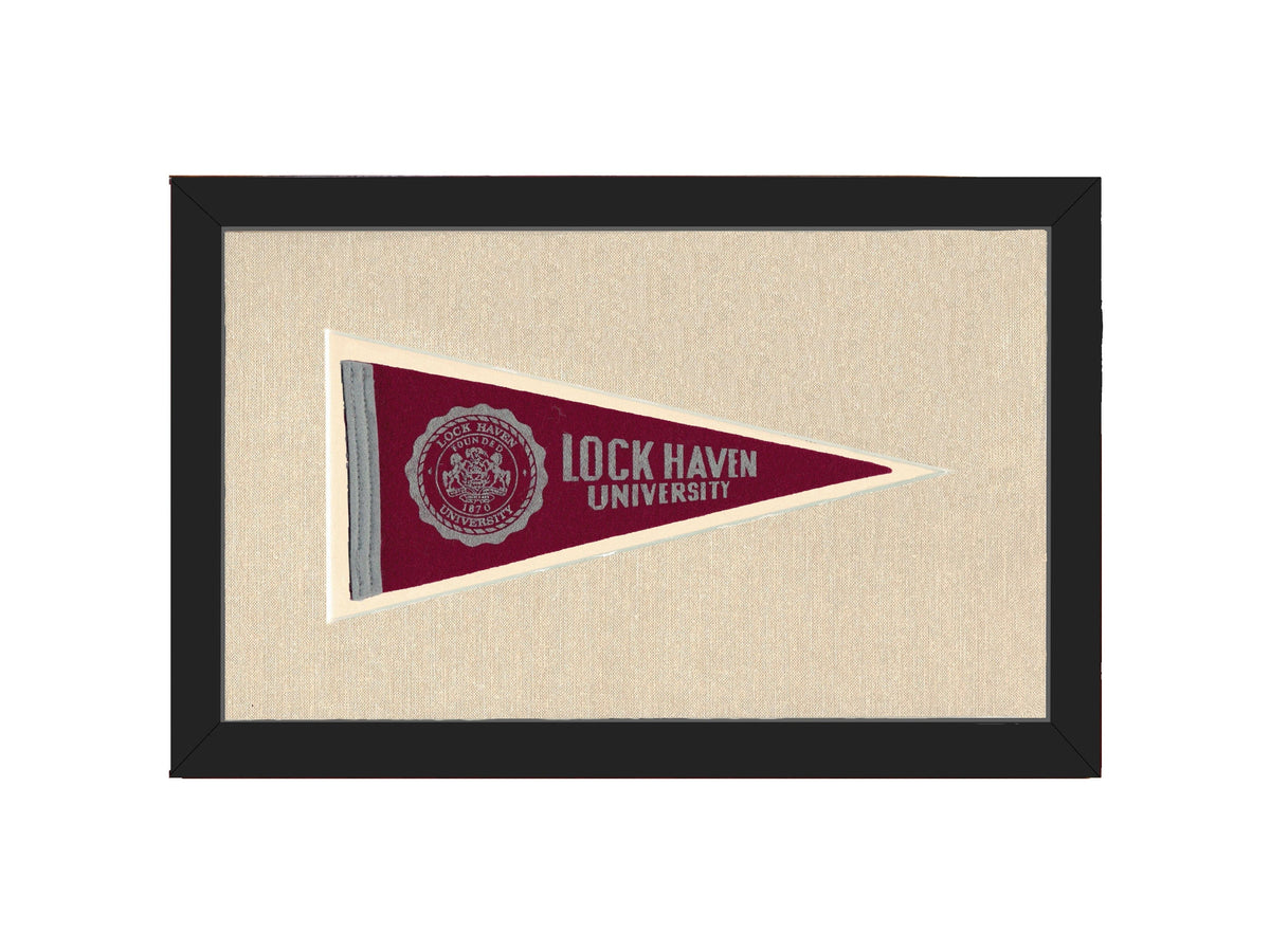 Americana Memories Vintage Pennants and Memorabilia Vintage Lock Haven University Pennant
