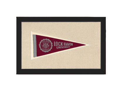 Americana Memories Vintage Pennants and Memorabilia Vintage Lock Haven University Pennant
