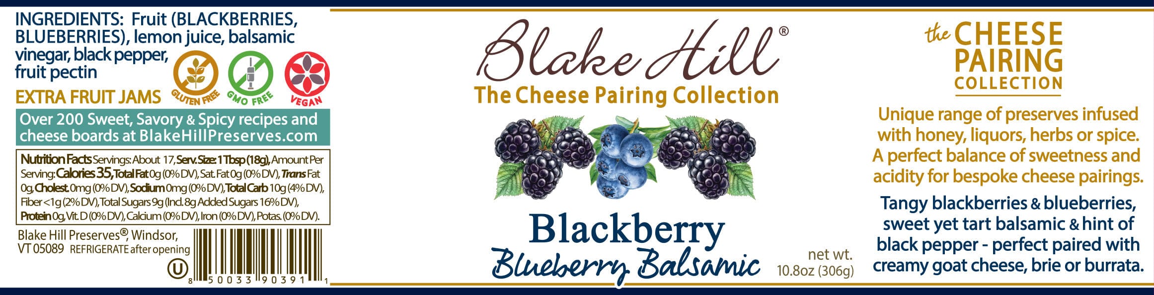 Blake Hill Preserves jam Blackberry Blueberry Balsamic Preserve