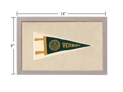 Vintage Vermont University Pennant