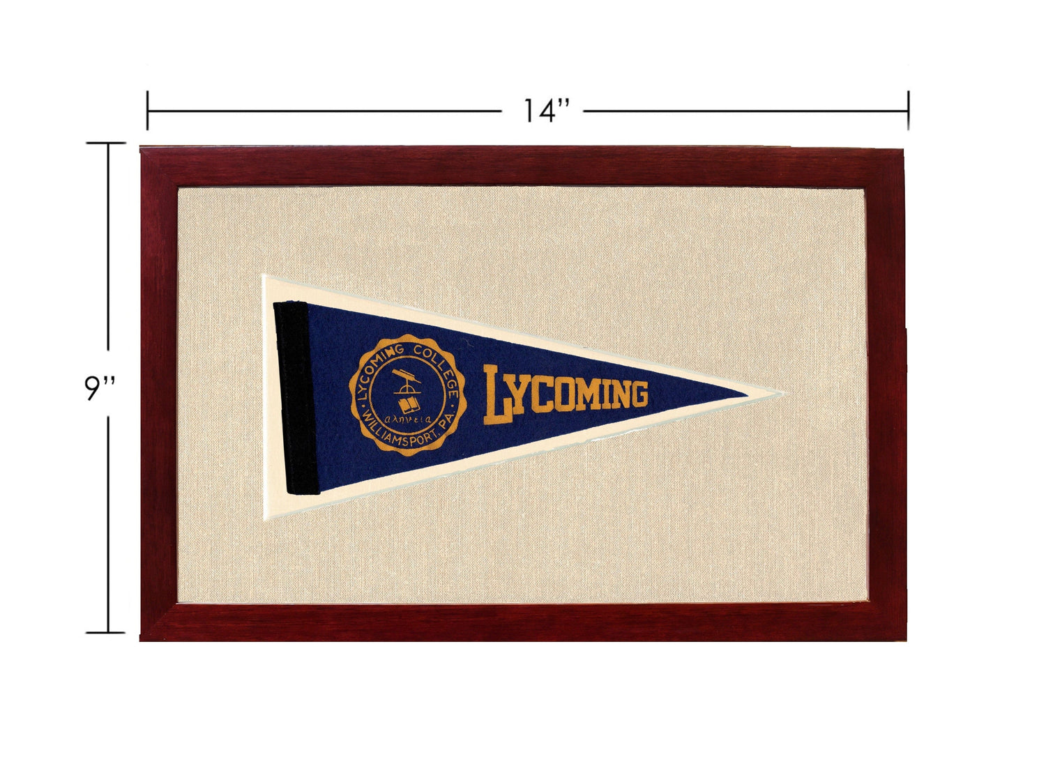 Americana Memories Vintage Pennants and Memorabilia Vintage Lycoming College Pennant