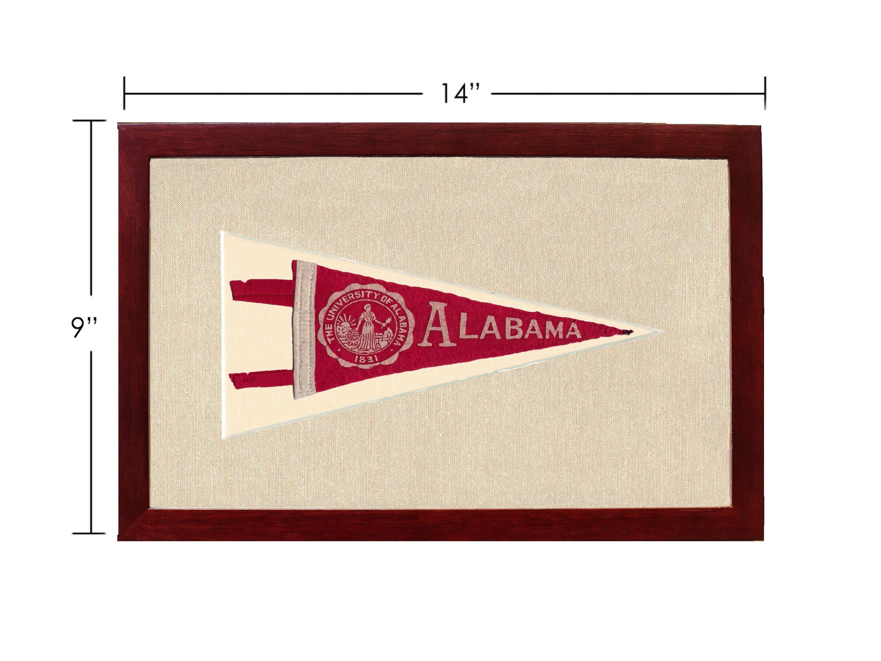Americana Memories Vintage Pennants and Memorabilia Vintage University of Alabama Pennant