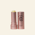 Two lip balm tubes with a visible brand logo on a light beige background