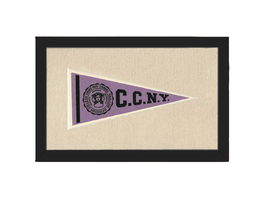 Americana Memories Vintage Pennants and Memorabilia Vintage City College of New York Pennant