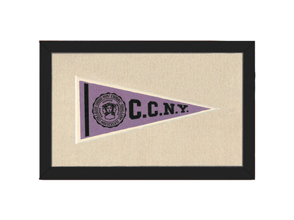 Americana Memories Vintage Pennants and Memorabilia Vintage City College of New York Pennant