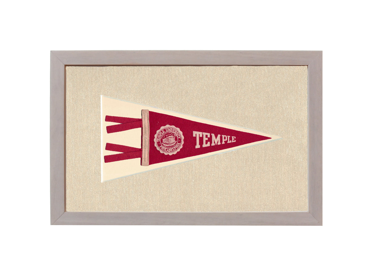 Vintage Temple University Pennant
