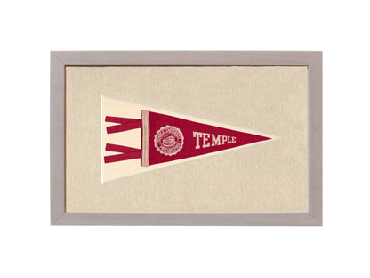 Vintage Temple University Pennant