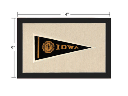 Vintage University of Iowa Pennant