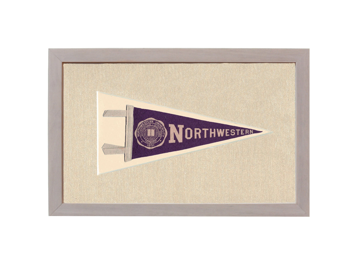 Americana Memories Vintage Pennants and Memorabilia Vintage Northwestern University Pennant