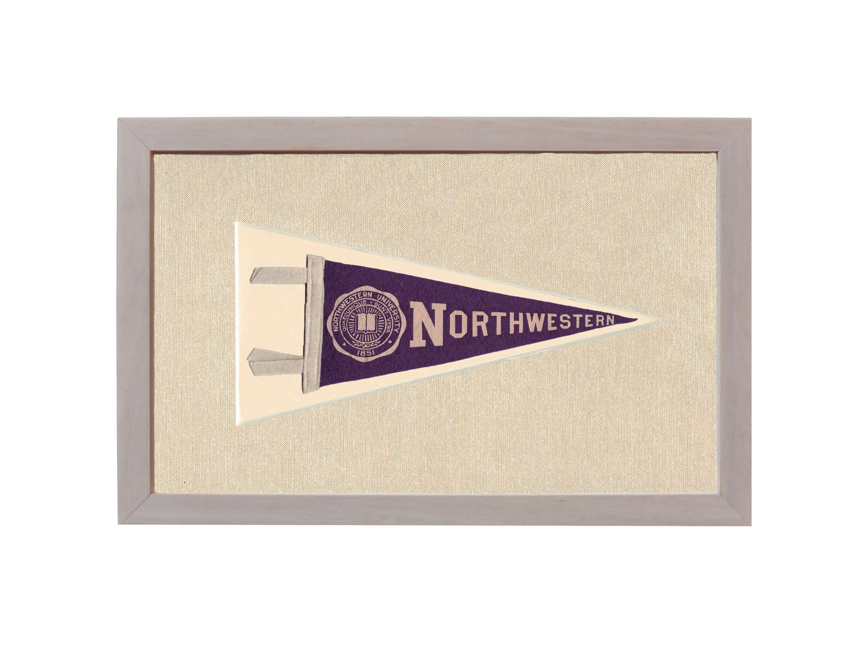 Americana Memories Vintage Pennants and Memorabilia Vintage Northwestern University Pennant