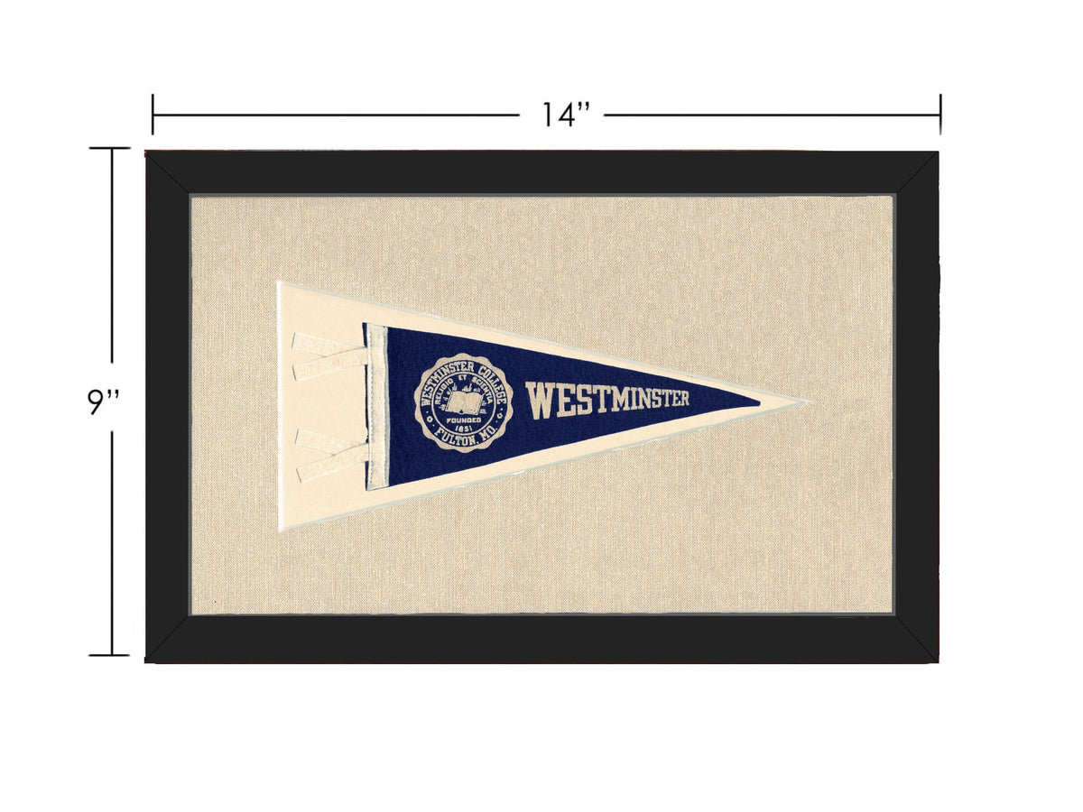 Americana Memories Vintage Pennants and Memorabilia Vintage Westminster College Pennant