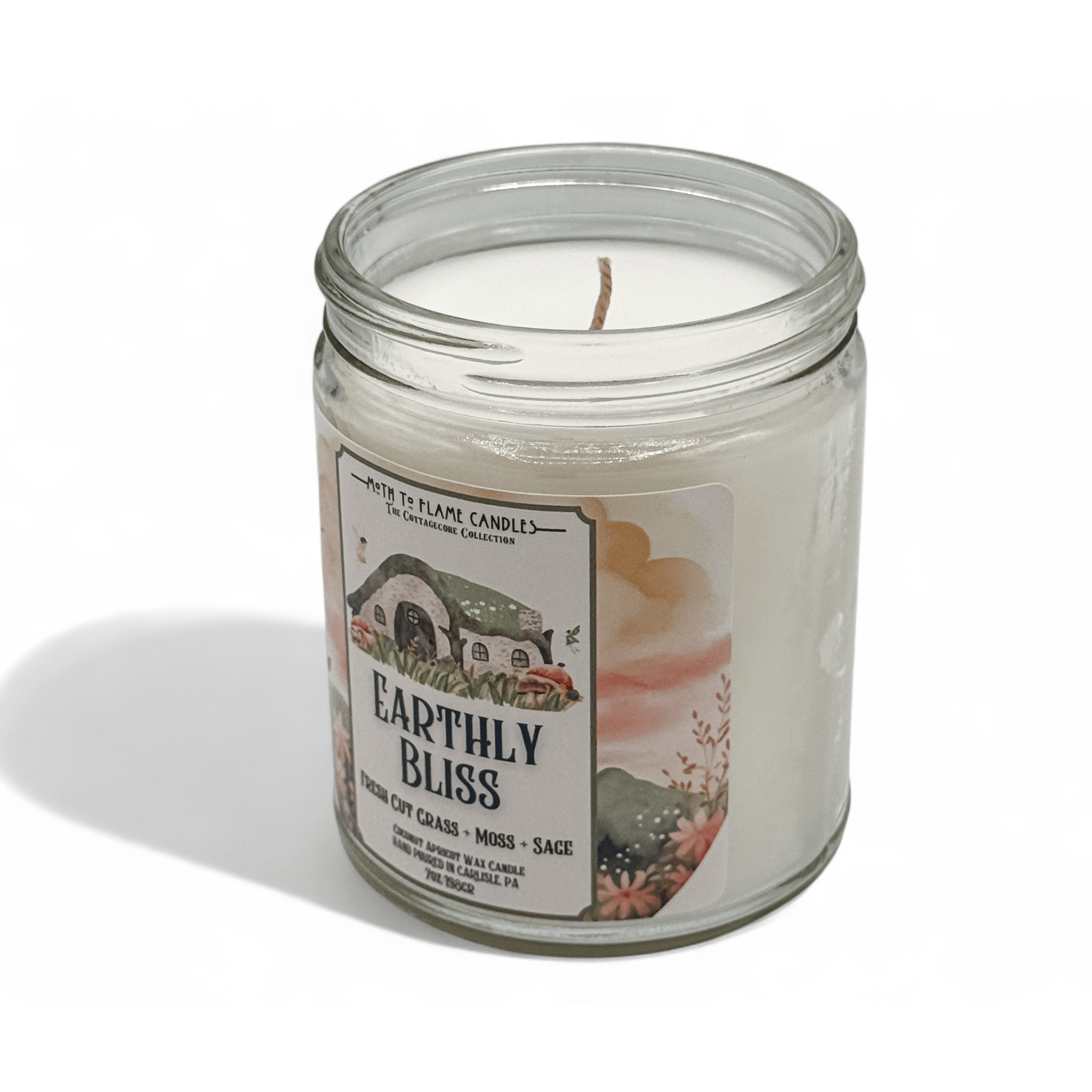 Moth to Flame Candles Container Earthly Bliss – 7 oz Candle