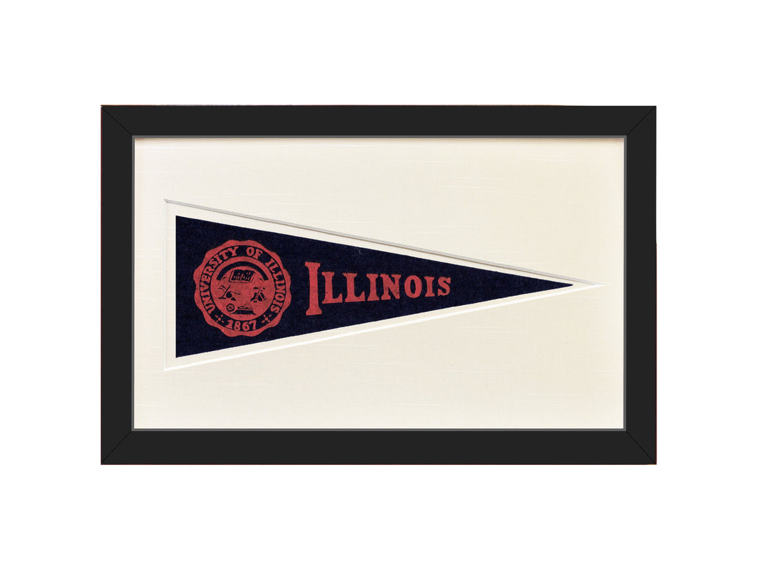Vintage University of Illinois Hormel Pennant