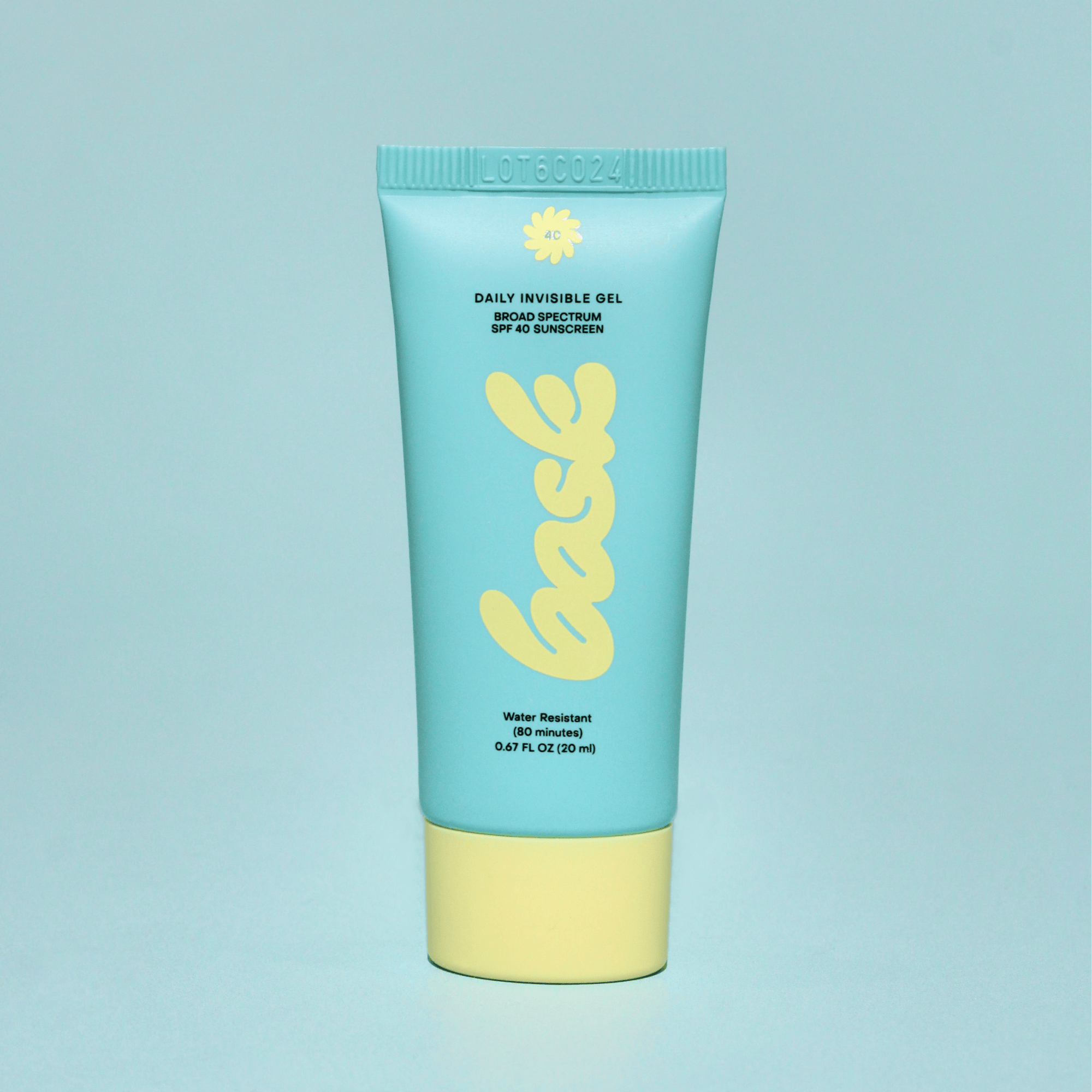 Bask Suncare Sunscreen .67 oz (20mL) / Individual Daily Invisible Gel SPF 40 Sunscreen