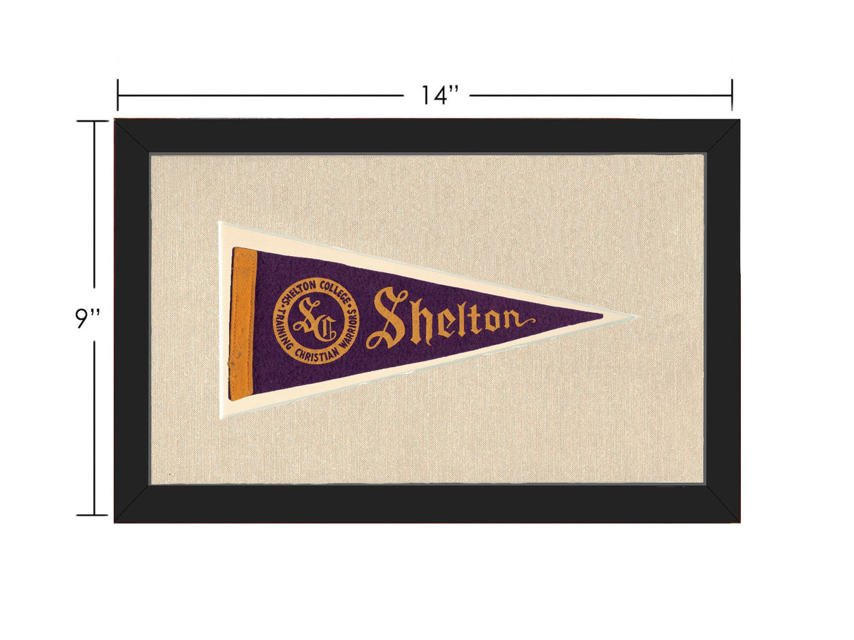 Vintage Shelton College Pennant