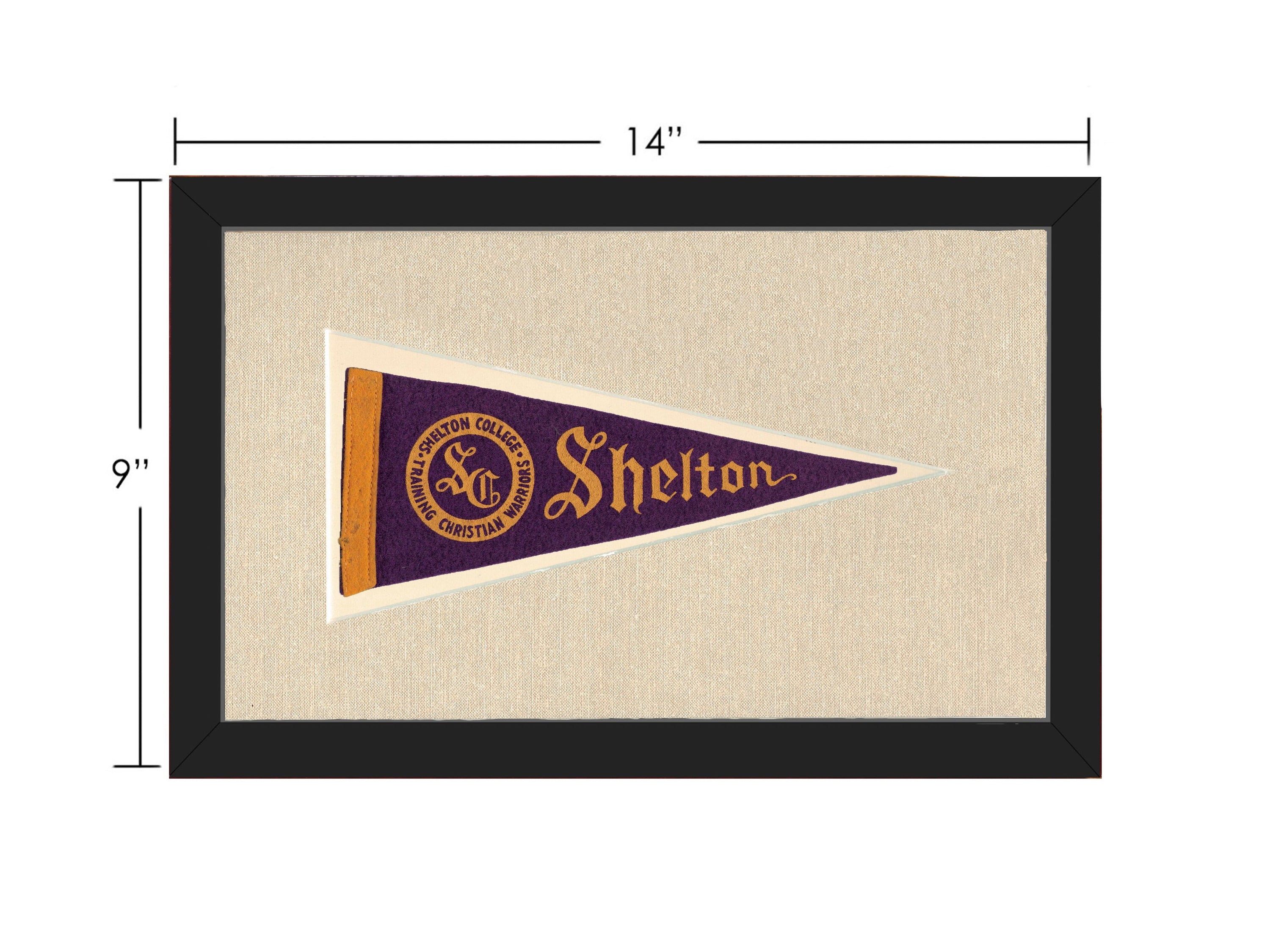 Vintage Shelton College Pennant
