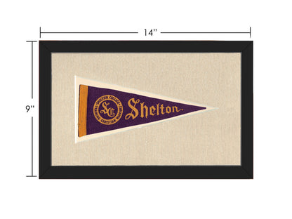 Vintage Shelton College Pennant